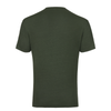 Crew-Neck Linen T-Shirt in Dark Green