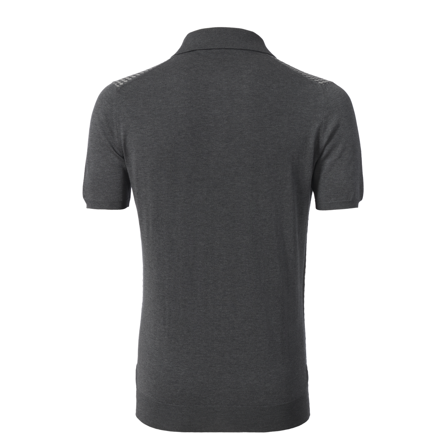 Cotton Polo Shirt in Grey