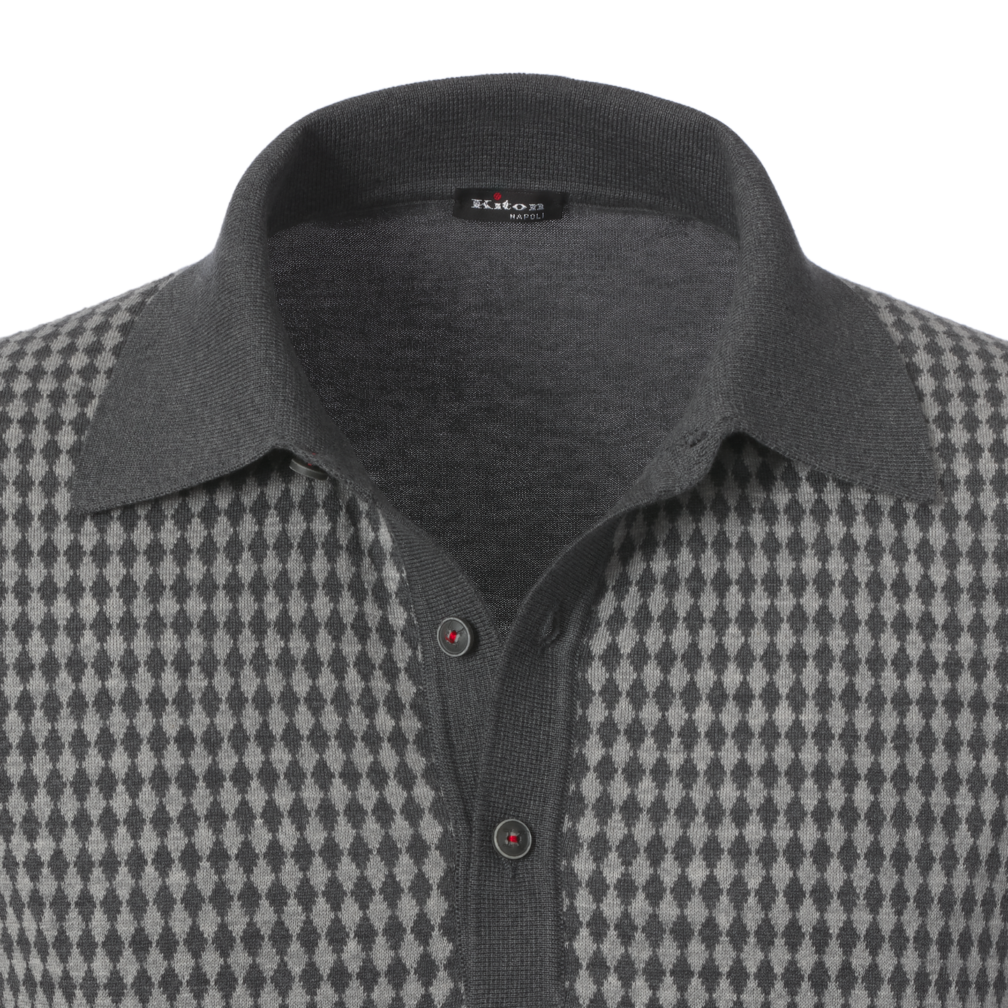 Cotton Polo Shirt in Grey