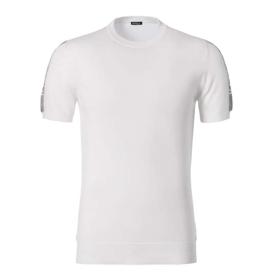 Crew-Neck Cotton T-Shirt in White