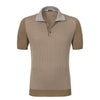 All-Monogram Polo Shirt in Sand Brown
