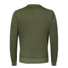 Cashmere-Silk Pullover in Seaweed Green
