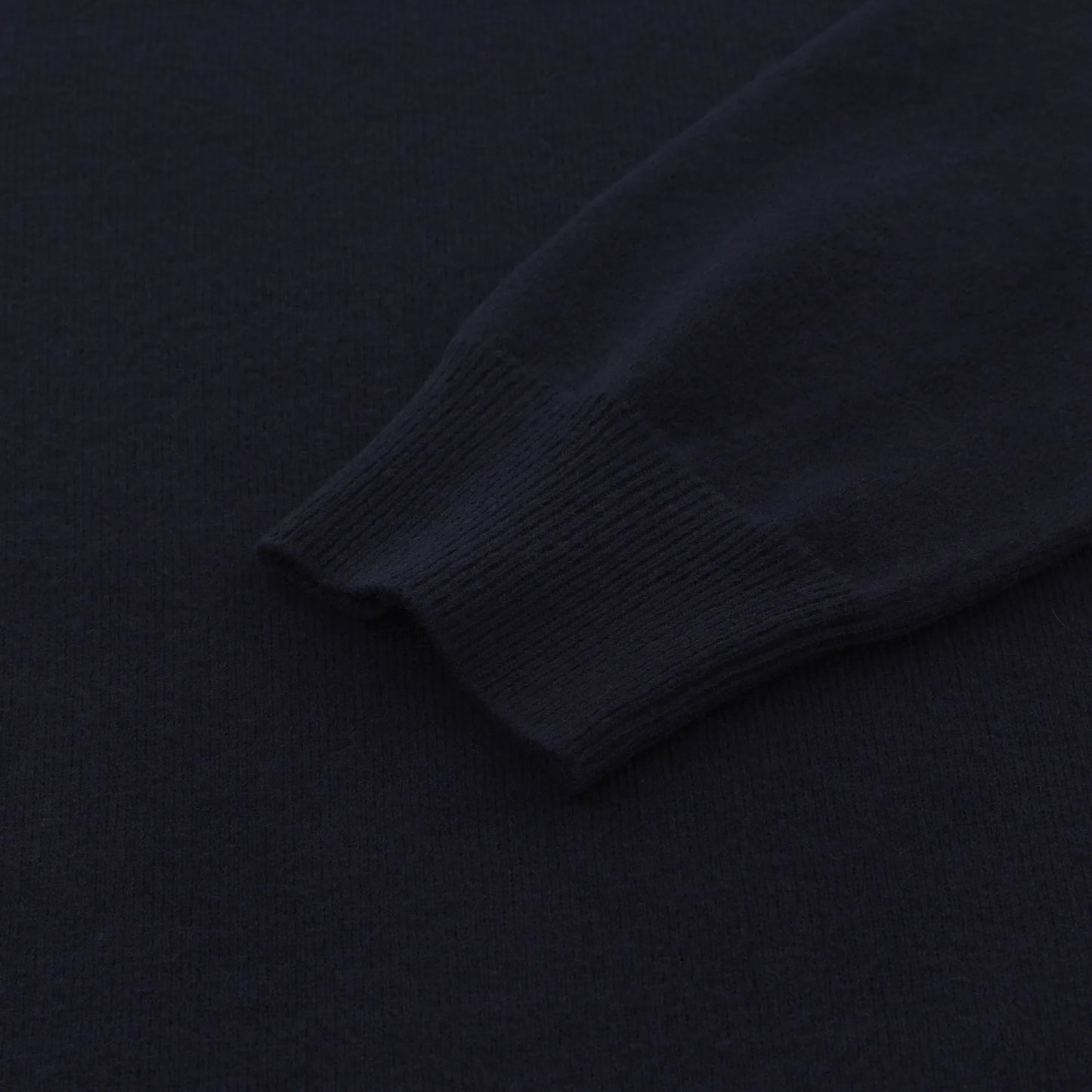 Knitted Cashmere Sweater in Navy Blue