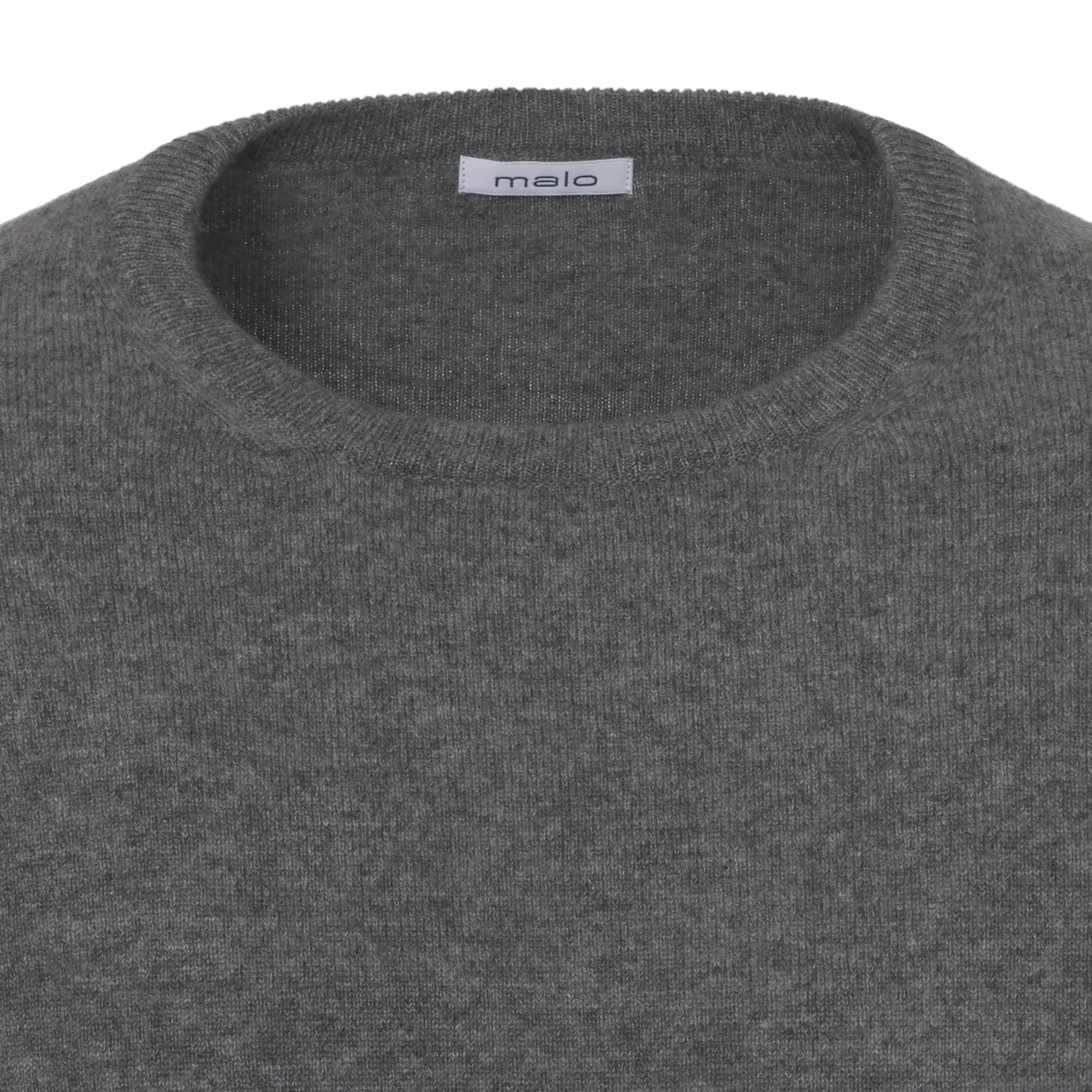 Knitted Cashmere Sweater in Grey