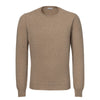 Knitted Cashmere Sweater in Light Brown