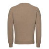 Knitted Cashmere Sweater in Light Brown