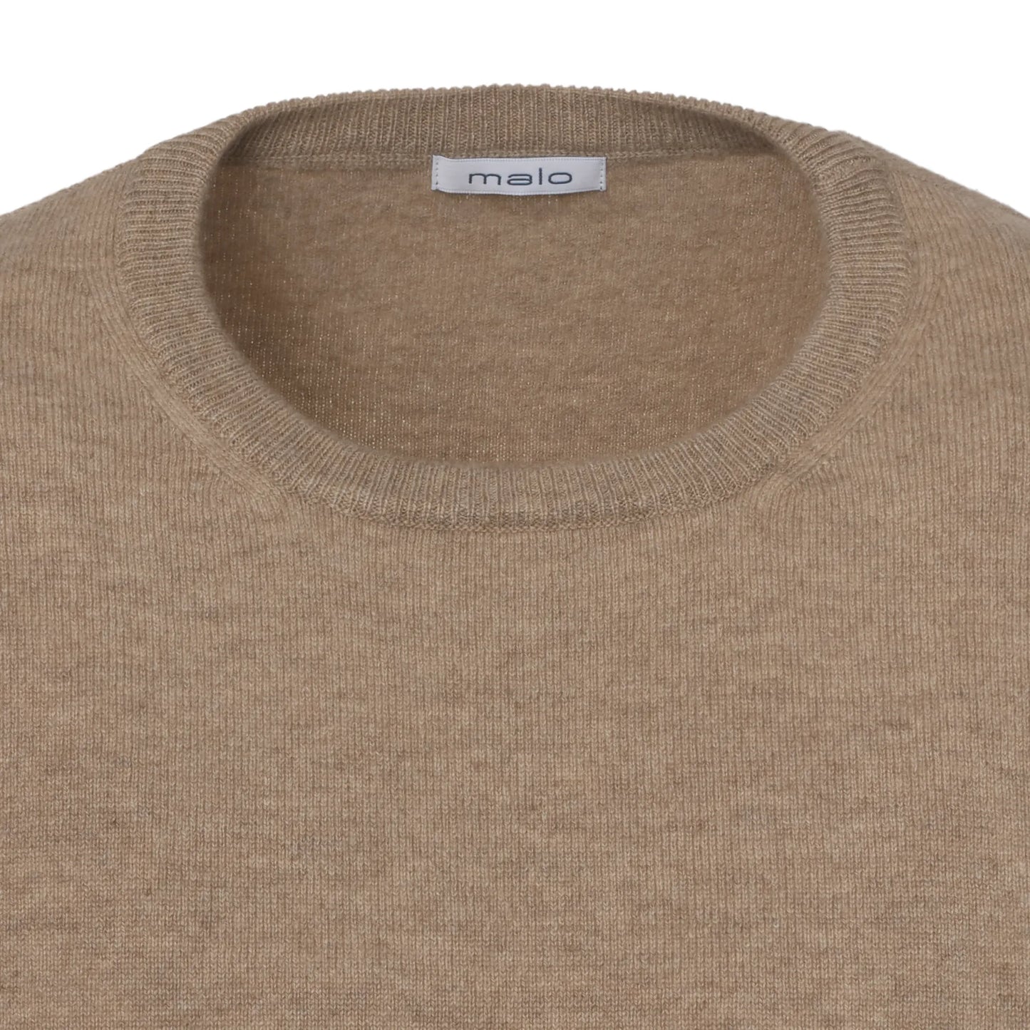 Knitted Cashmere Sweater in Light Brown
