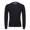 Knitted Cashmere and Silk Sweater in Dark Blue