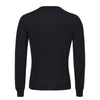 Knitted Cashmere and Silk Sweater in Dark Blue