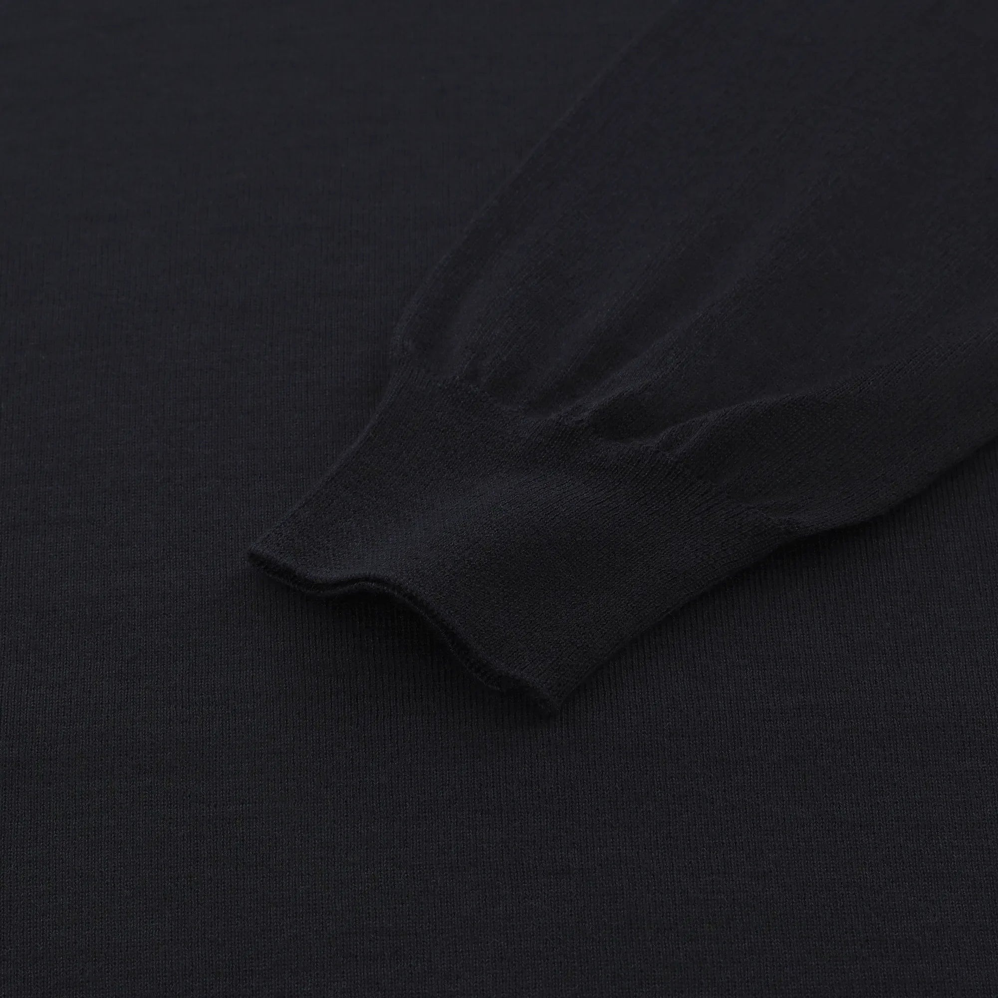 Knitted Cashmere and Silk Sweater in Dark Blue