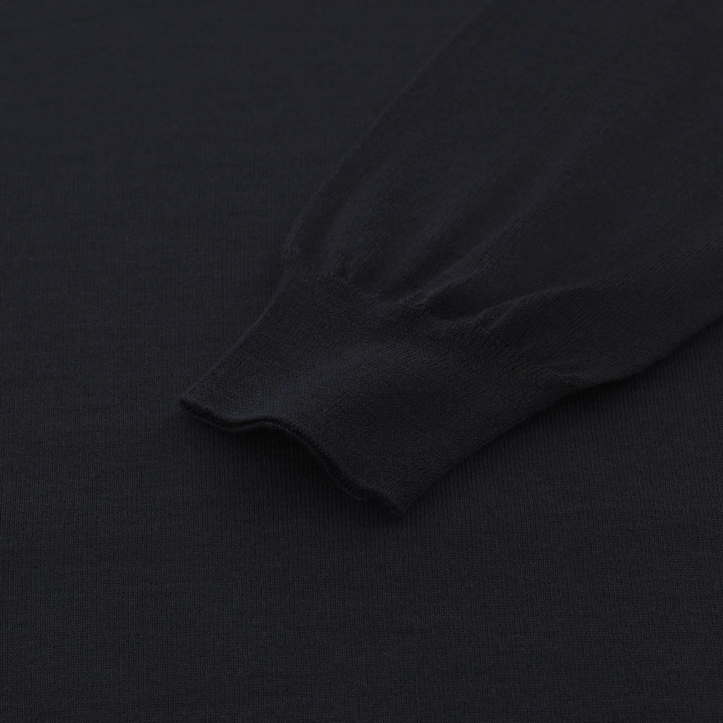 Knitted Cashmere and Silk Sweater in Dark Blue