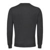 Knitted Cashmere and Silk Sweater in Dark Grey