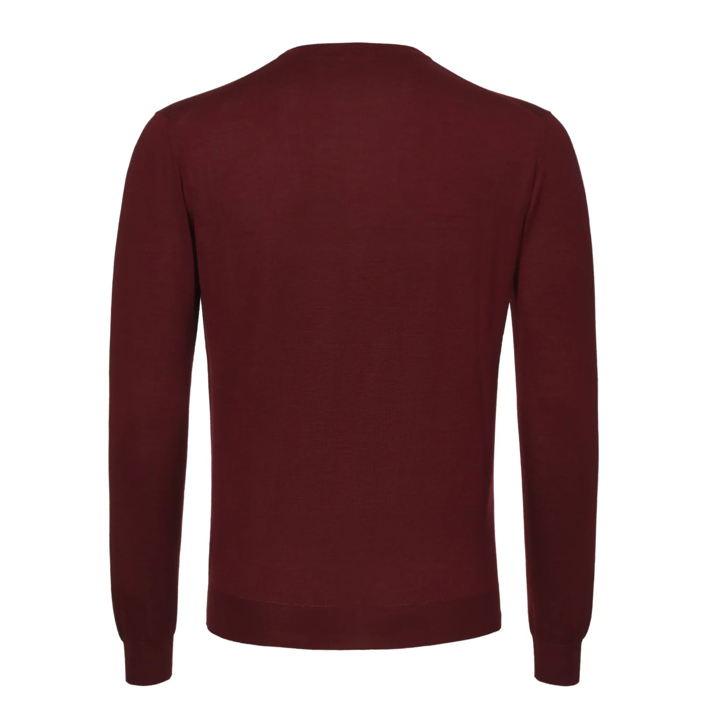 Knitted Cashmere and Silk Sweater in Bordeaux