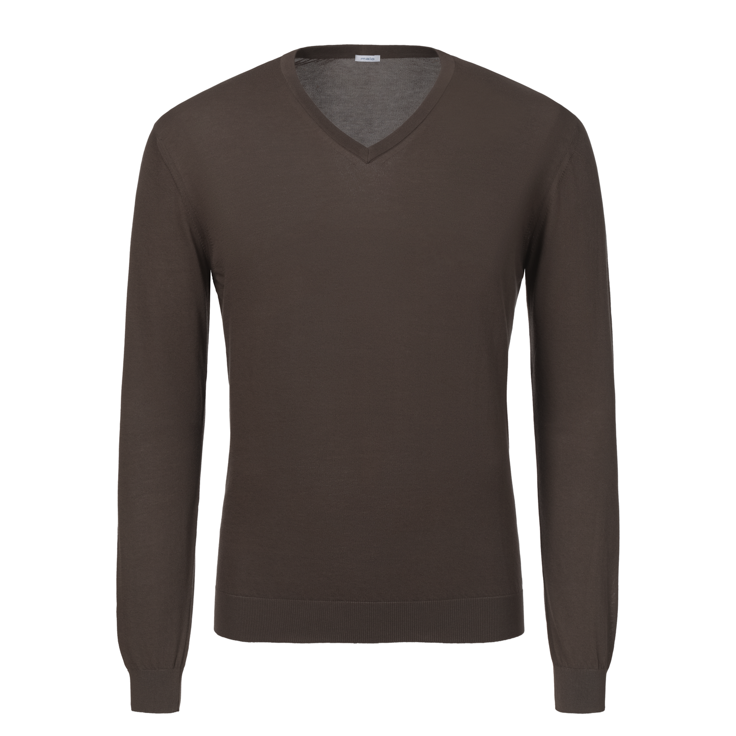 V-Neck Long Sleeve in Brown