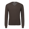 V-Neck Long Sleeve in Brown