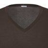 V-Neck Long Sleeve in Brown