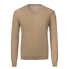 V-Neck Long Sleeve in Beige