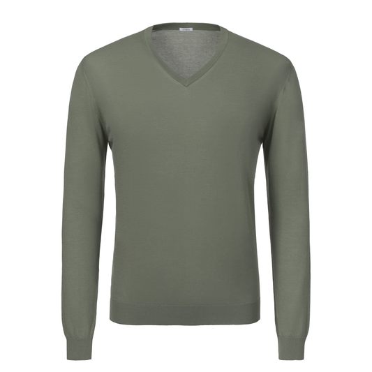 V-Neck Long Sleeve in Green