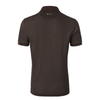 Linen and Cotton-Blend Polo Shirt in Dark Brown
