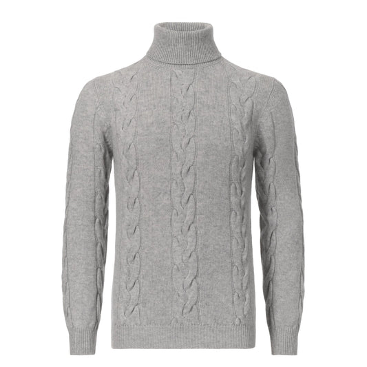 Cashmere Turtleneck Pearl Grey Sweater