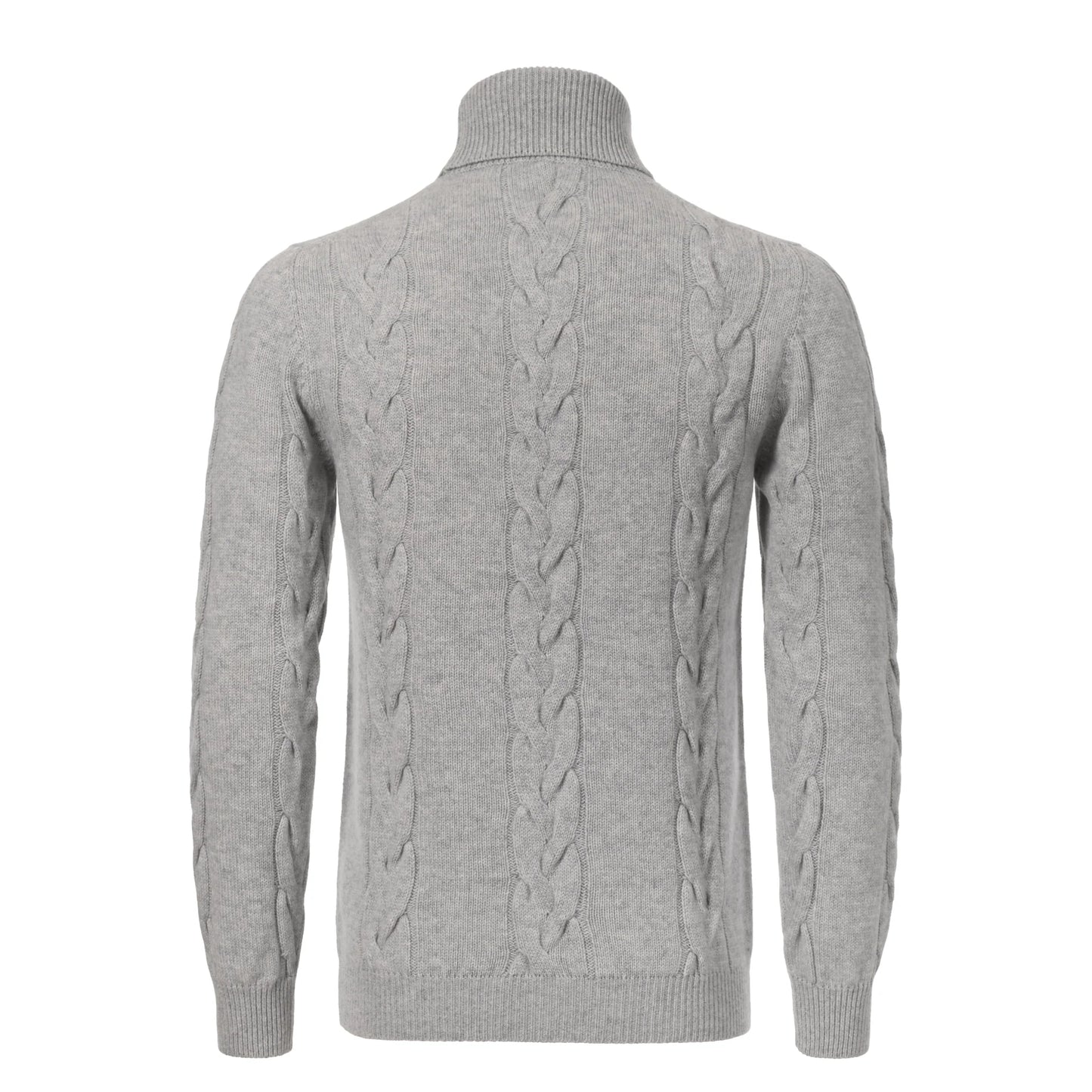 Cashmere Turtleneck Pearl Grey Sweater