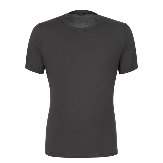Cotton-Blend T-Shirt in Antracite