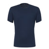 Cotton-Blend T-Shirt in Dark Blue