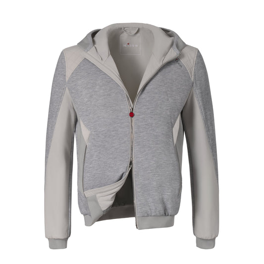 Kiton Outdoor Hooded Jacket in Light Grey - SARTALE