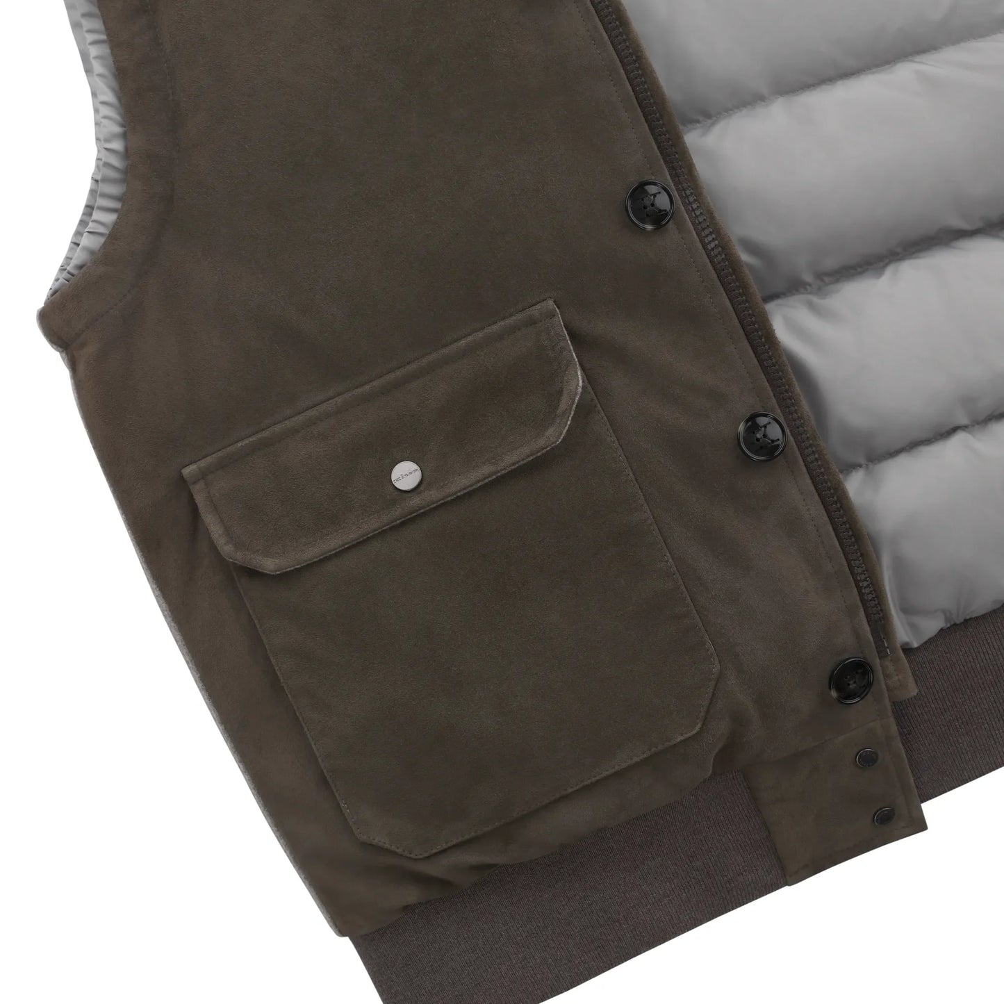 Leather Vest in Brown