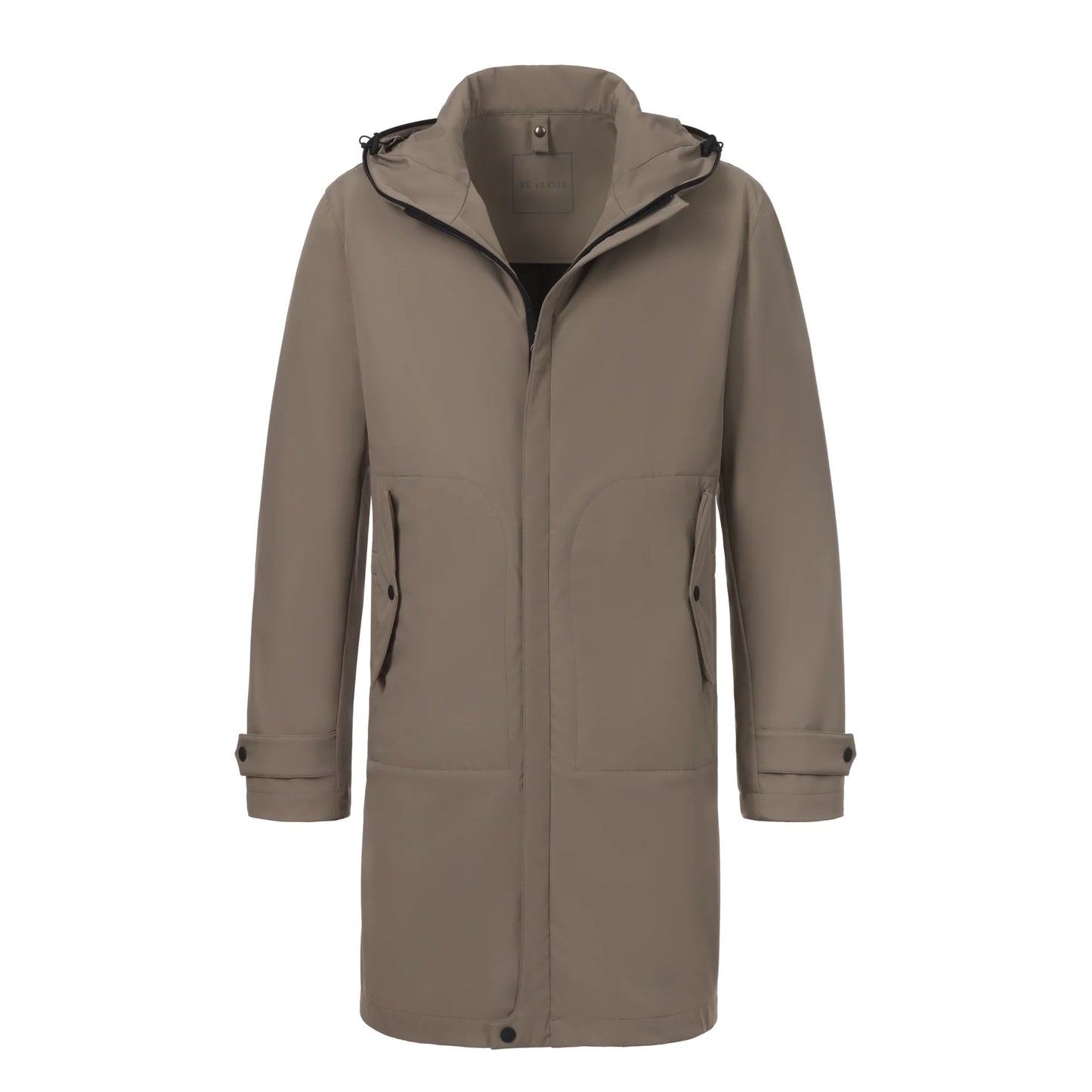 Hooded Hybrid Coat in Grey