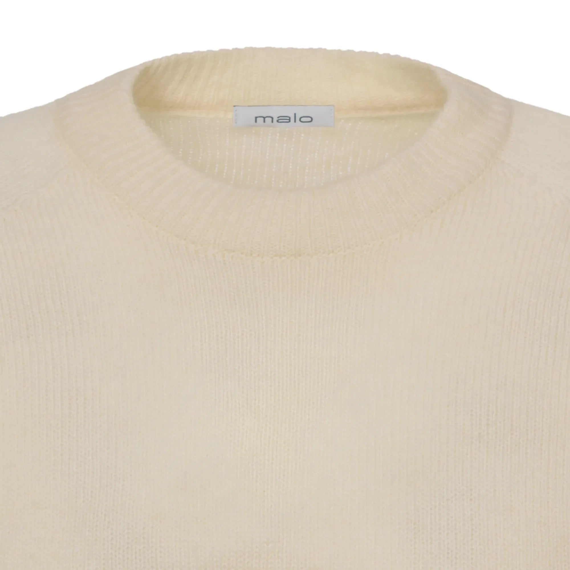 Knitted Cashmere Cream White Sweater