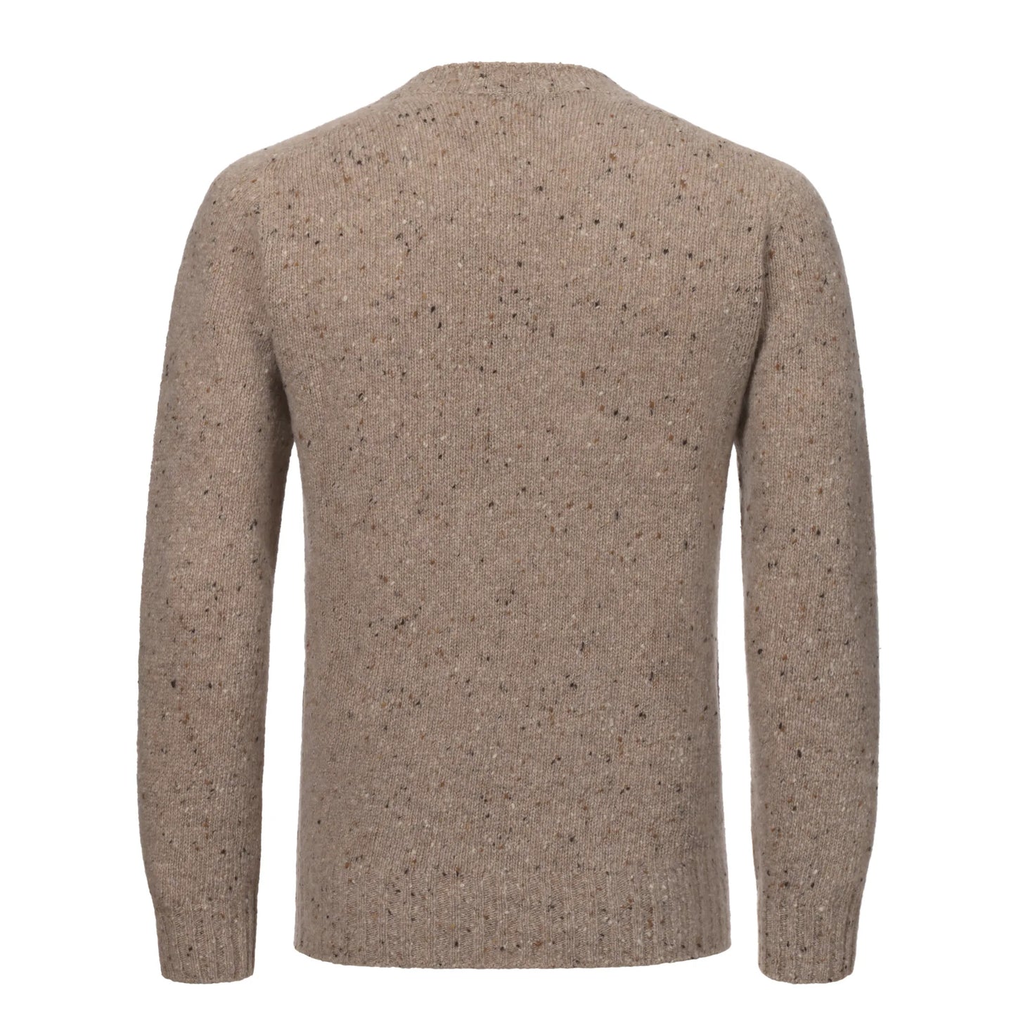 Knitted Cashmere Brown Melange Sweater