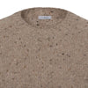 Knitted Cashmere Brown Melange Sweater
