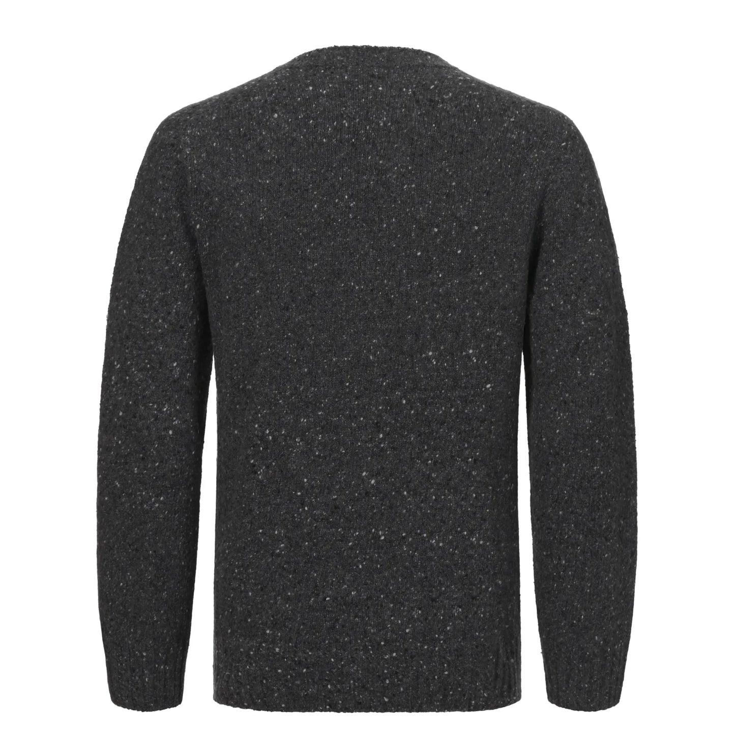 Knitted Cashmere Grey Melange Sweater