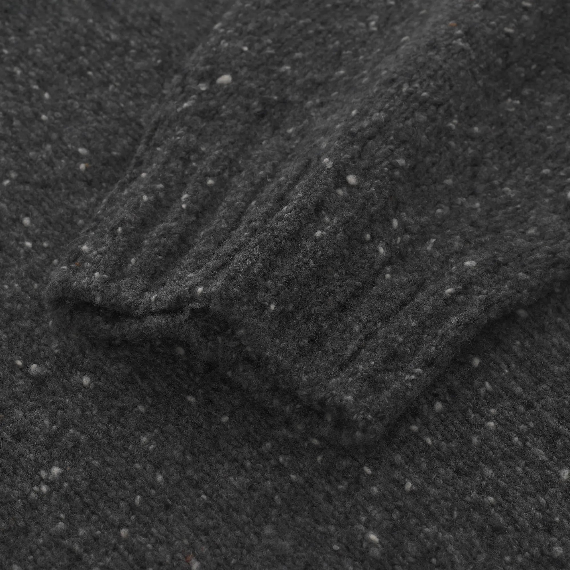 Knitted Cashmere Grey Melange Sweater