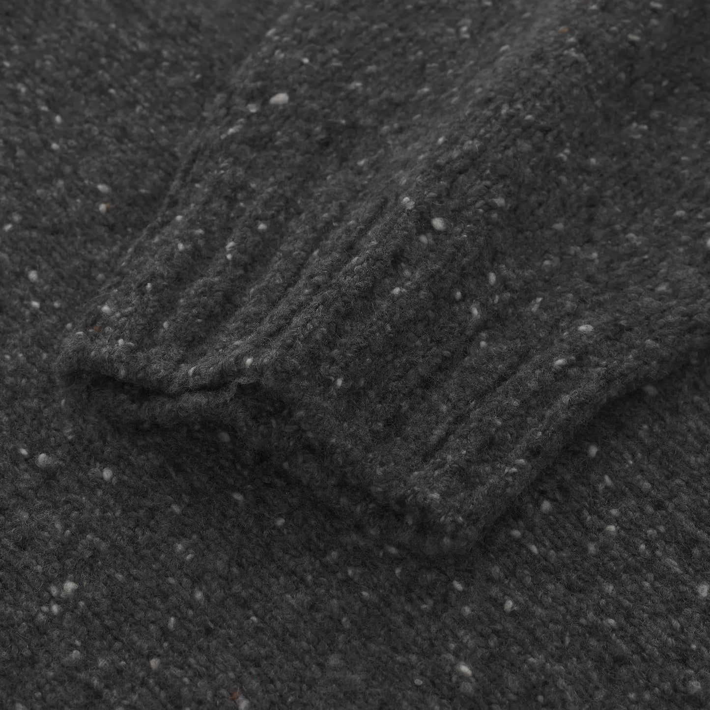 Knitted Cashmere Grey Melange Sweater