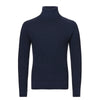 Turtleneck Cashmere Navy Blue Sweater