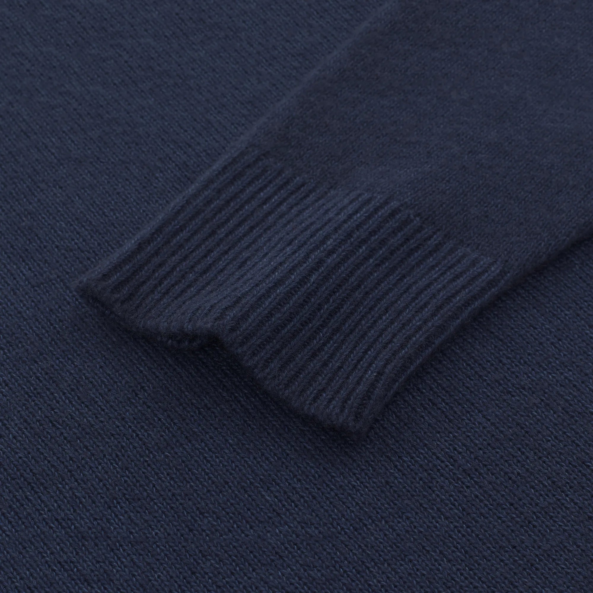 Turtleneck Cashmere Navy Blue Sweater