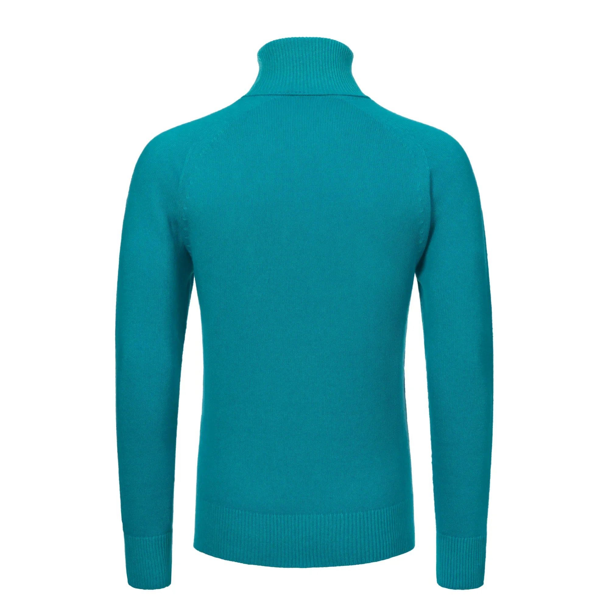 Turtleneck Cashmere Sea Wave Blue Sweater