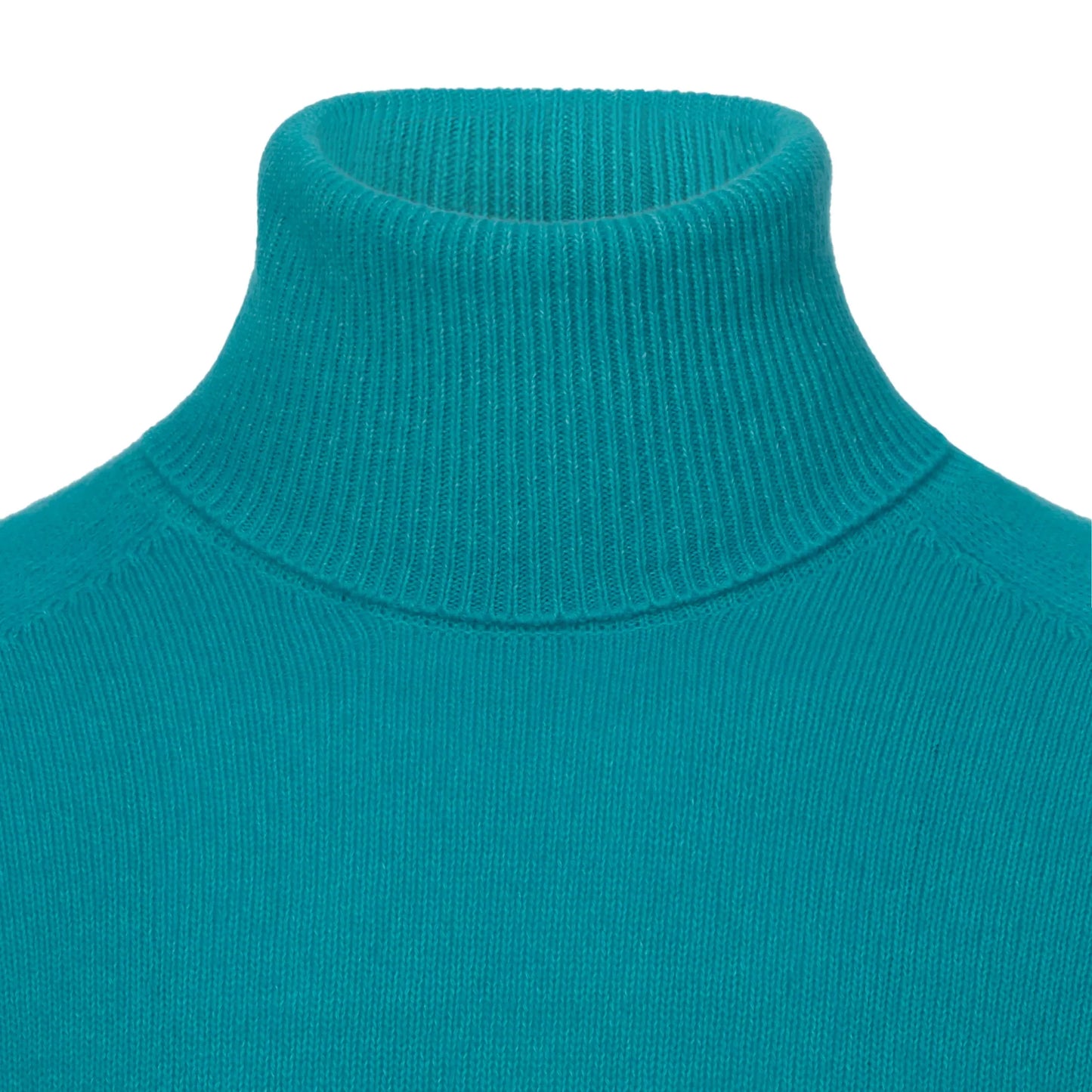 Turtleneck Cashmere Sea Wave Blue Sweater