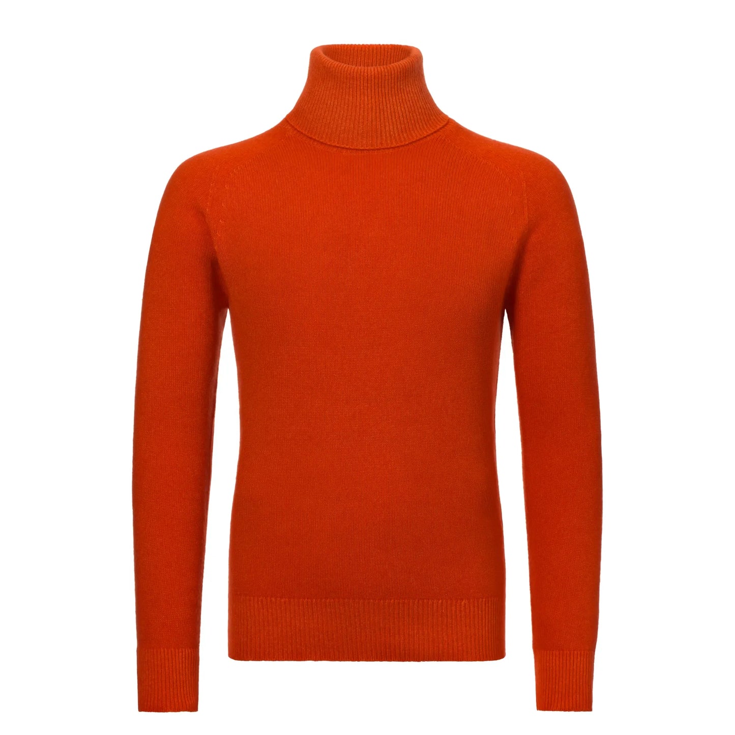 Turtleneck Cashmere Red Orange Sweater