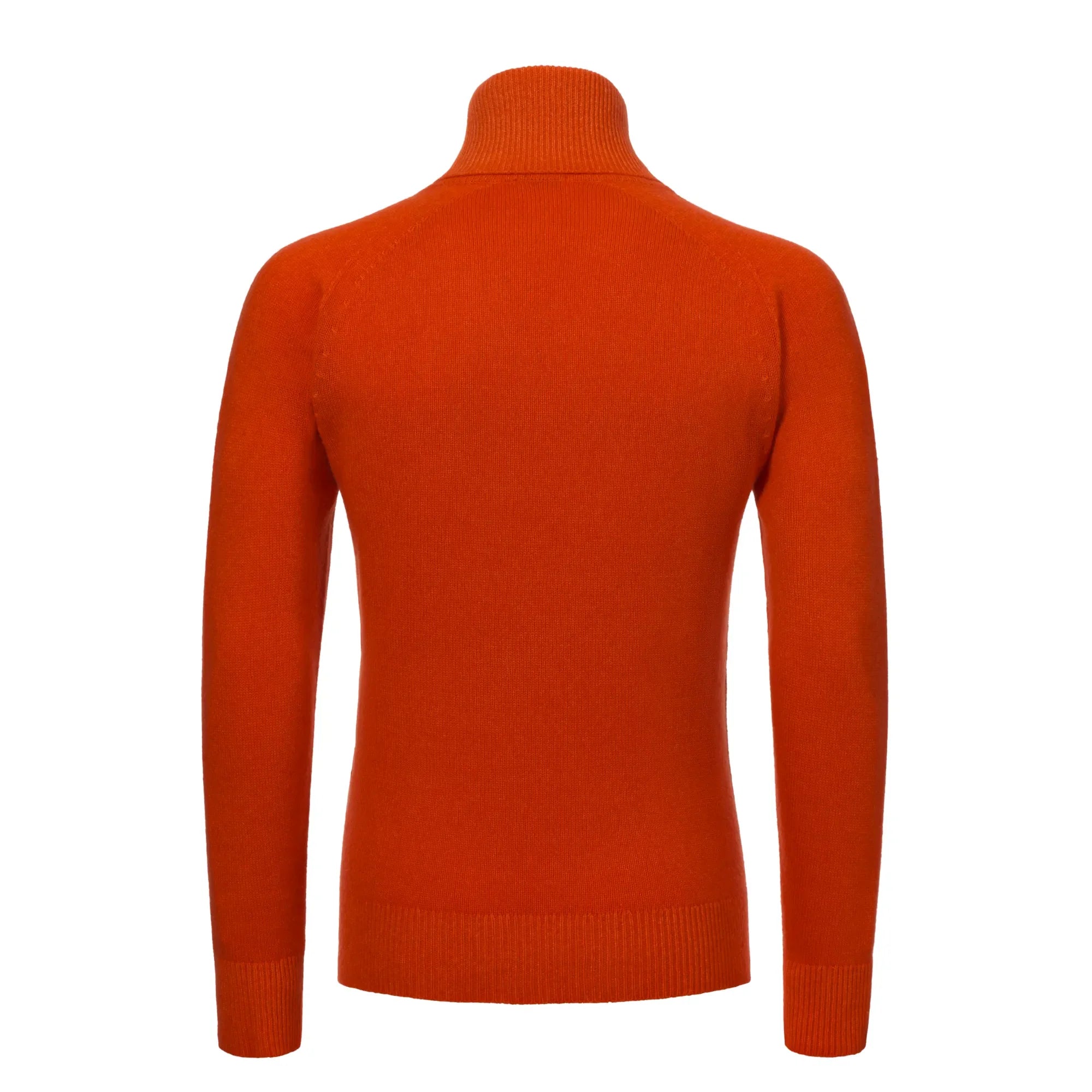 Turtleneck Cashmere Red Orange Sweater