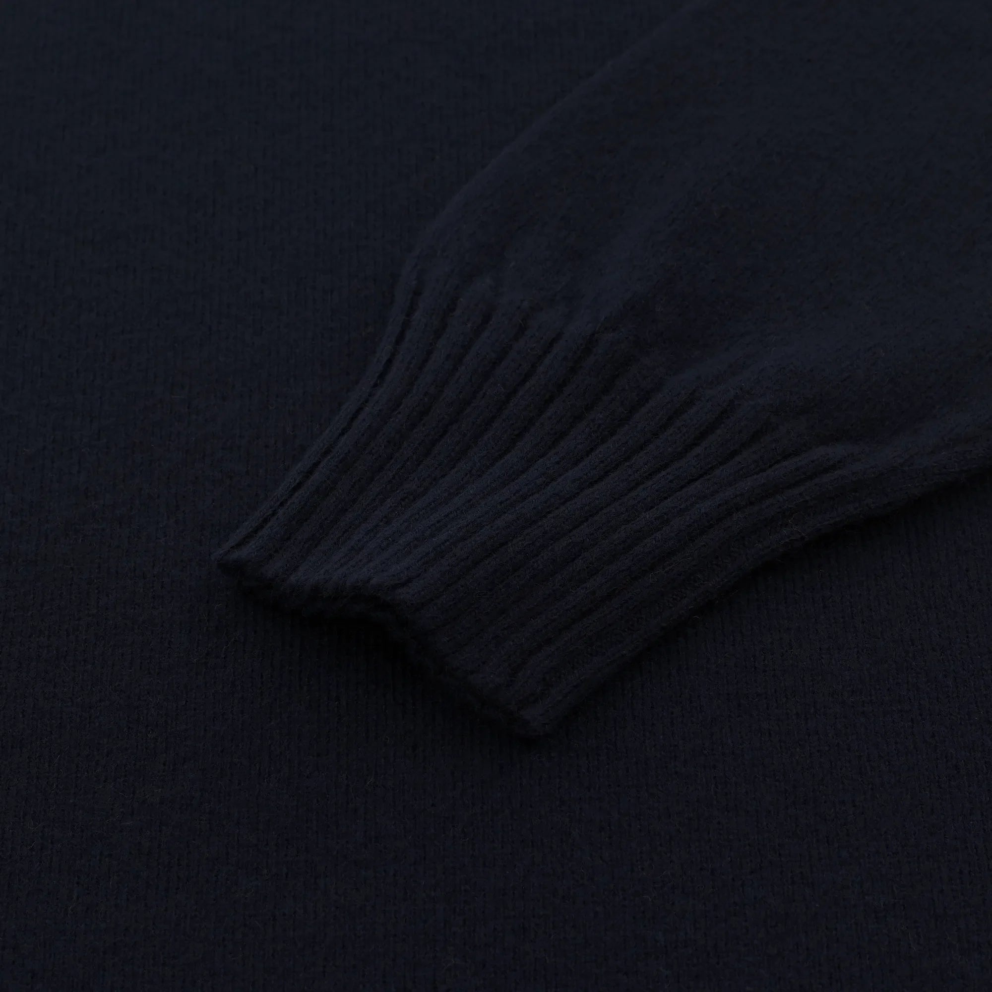 Knitted Turtleneck Sweater in Dark Blue