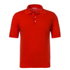 Cotton Polo Shirt in Red Orange