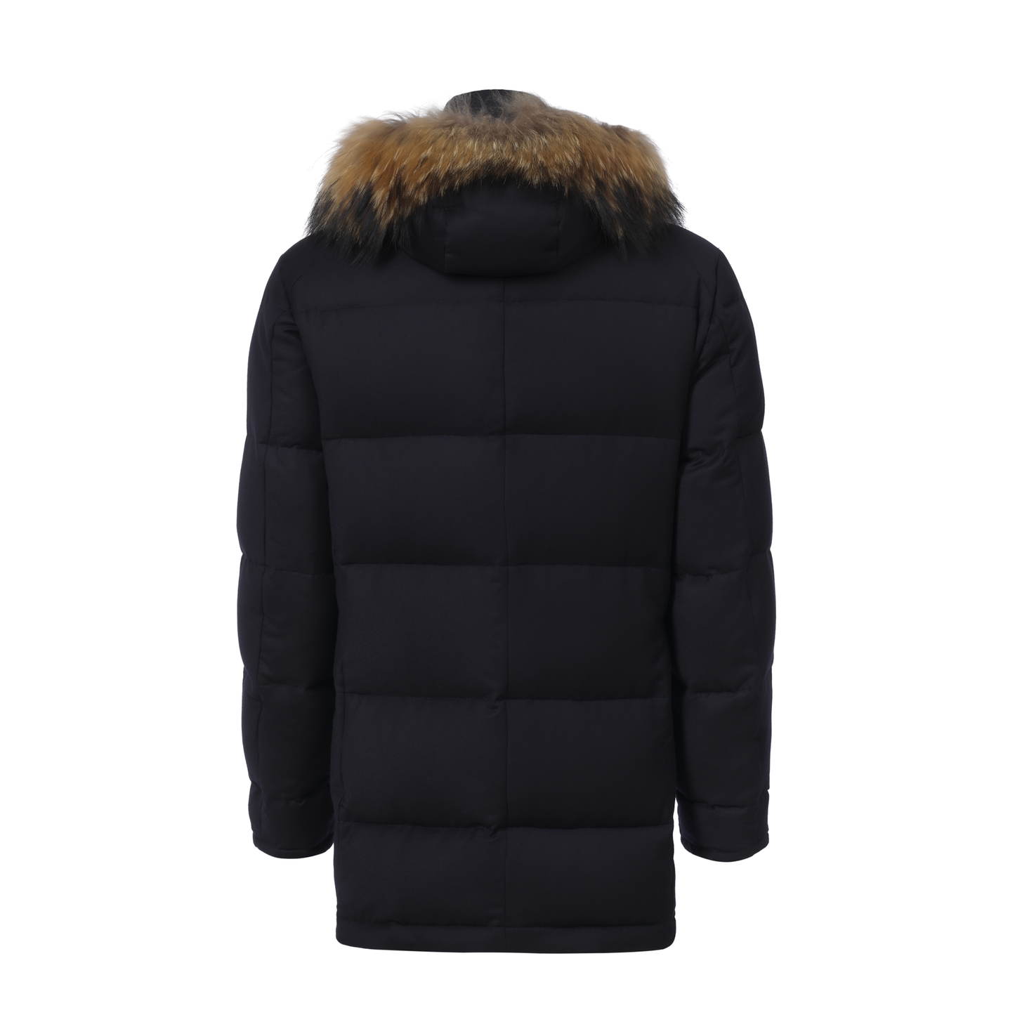 Kired Wool and Cashmere-Blend Down Parka with Fur Trimmed Hood - SARTALE