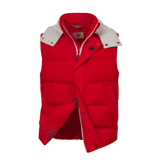 Quilted Shell Hooded Down Vest