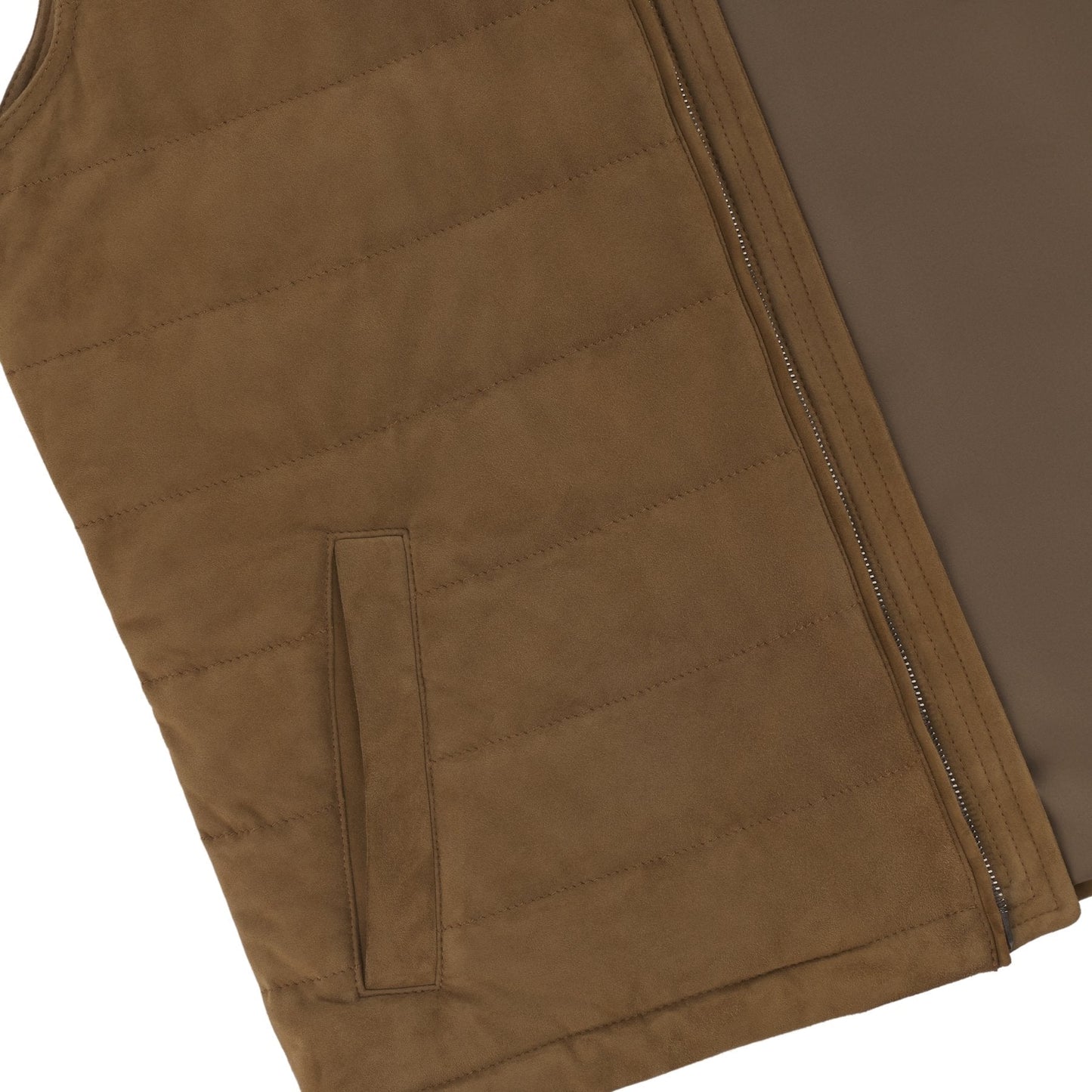 Kired Quilted Suede Vest - SARTALE