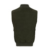 Leather Gilet in Forest Green