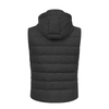 Kired Quilted Shell Hooded Down Vest in Grey - SARTALE