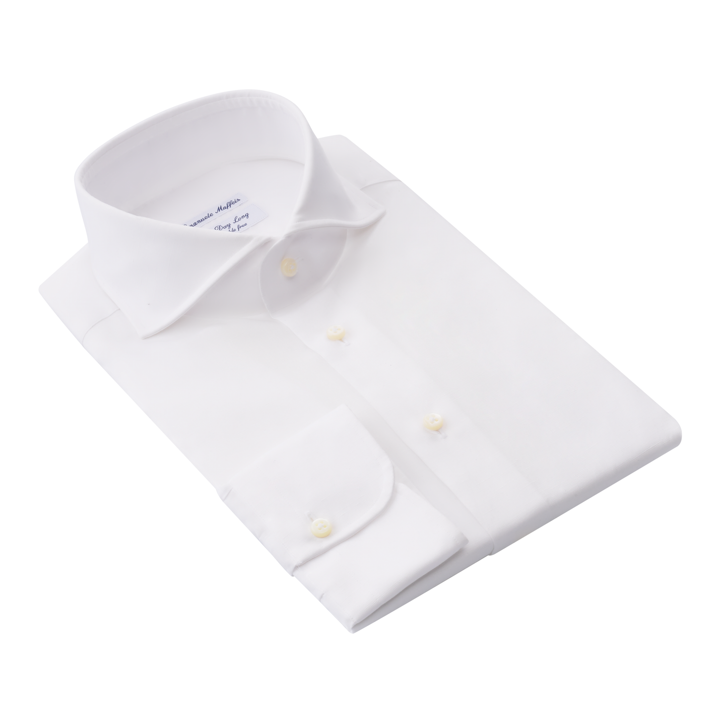 Emanuele Maffeis "All Day Long Collection" Linen and Cotton-Blend White Shirt - SARTALE